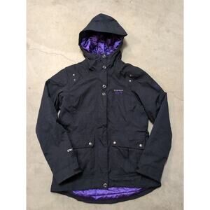 Mountain Hardwear Chockstone Jacket Women's S Black Purple Dry.Q Hooded